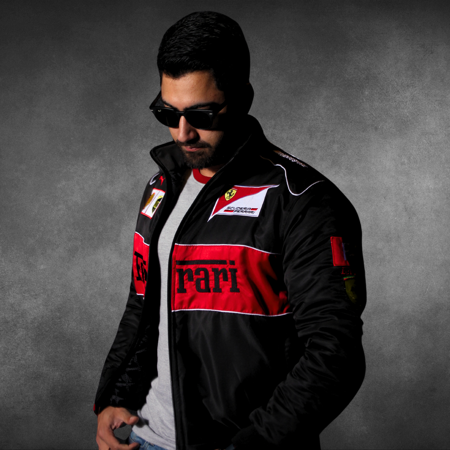 Ferrari - F1 Bomber Jacket (BLACK)