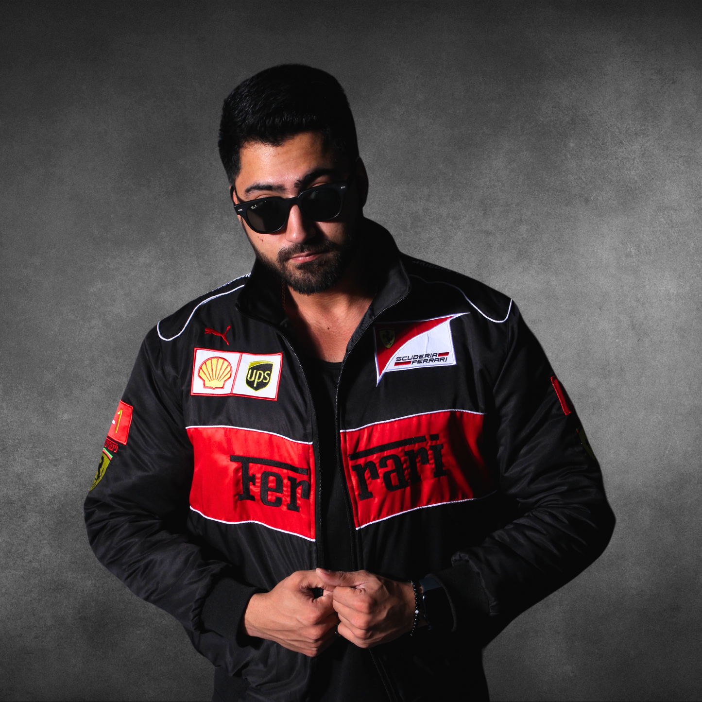 Ferrari - F1 Bomber Jacket (BLACK)